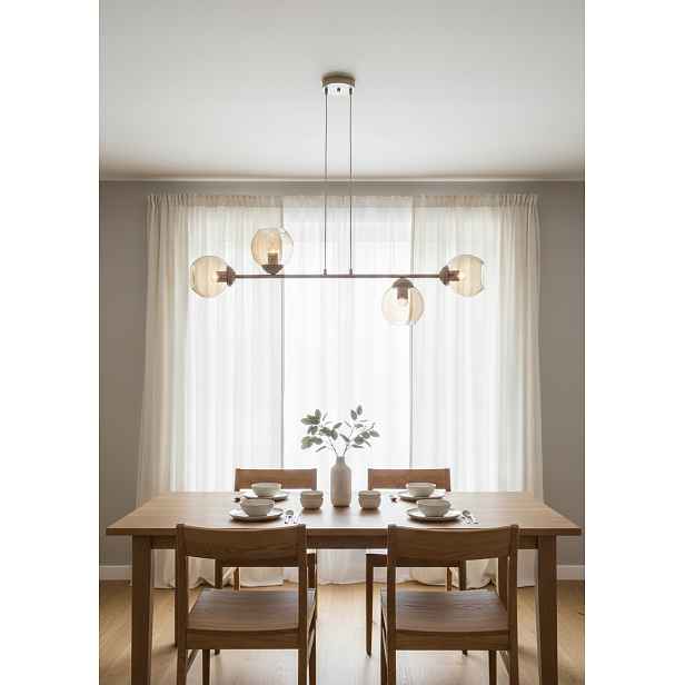 Lustr Stropní Svítidlo Bono 4 Kašmír 4x E27 Moderní Medová Lampa