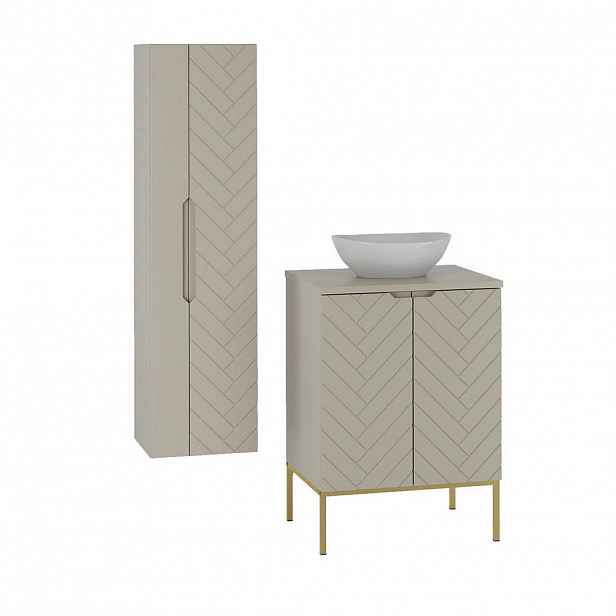 Petits-meubles KOUPELNOVÝ NÁBYTEK 60.6cm Daria 2er-Set Kašmír