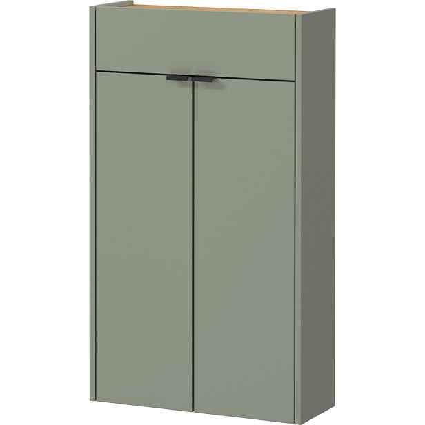Šalvějově zelená skříňka 56x97x22 cm Ameca – Germania