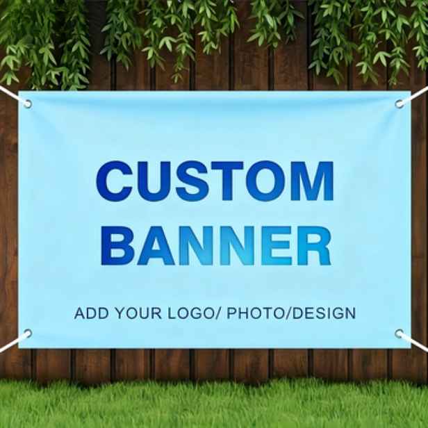 TEMU Přizpůsobitelné fotobannery a personalizované vlajky na verandu s kovovými očky v každém rohu. Ideální pro vnitřní i venkovní dekoraci; skvělá