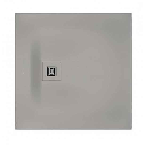 Duravit Sustano - Sprchová vanička, 80x80 cm, DuraSolid, matná šedá 720269630000000