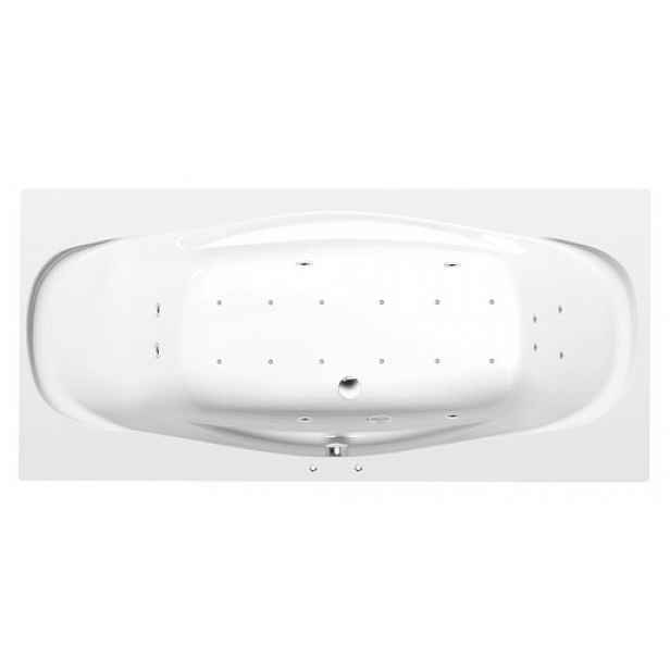 Masážní vana Polysan Garda 190x90 cm Active Hydro-Air akrylát levá i pravá 14111.2010