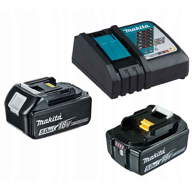 Nabíječka DC18RC 2 akumulátory BL1850B 5Ah Lxt Makita