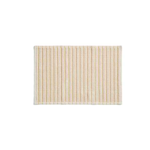 Žlutá/béžová textilní koupelnová předložka 50x80 cm Merade – Kave Home