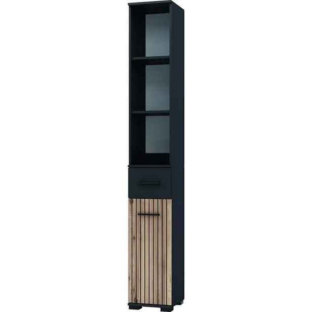 Casarredo Vysoká skříňka ZEMURA - dub artisan/antracit