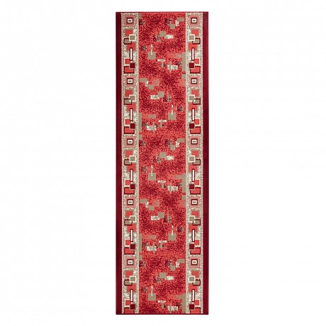 Červený běhoun Hanse Home Retro, 80 x 300 cm
