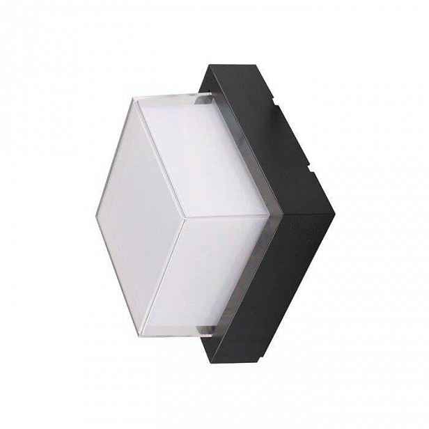 V-tac Svítidlo 7W Led černé čtverec IP65 VT-831 3000K 700lm