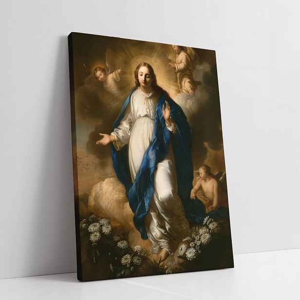 Obraz na plátně Neposkvrněná Matka Boží Maria do bytu, obývacího pokoje 60x80