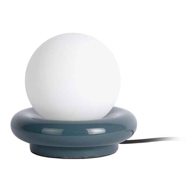 Tmavě modrá keramická stolní lampa (výška 19 cm) Catania Ring – Leitmotiv