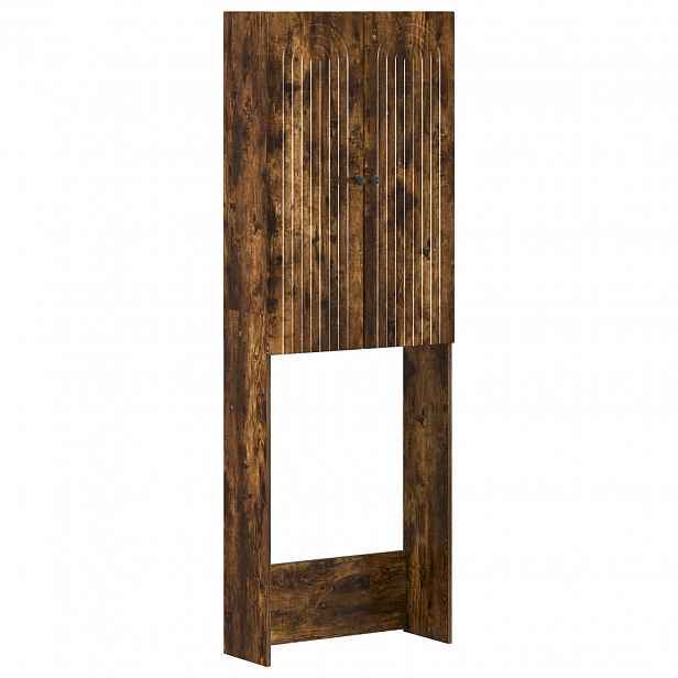 vidaXL Toaletní skříňka ALKMAAR Kouřový dub 66 x 25,5 x 190 cm