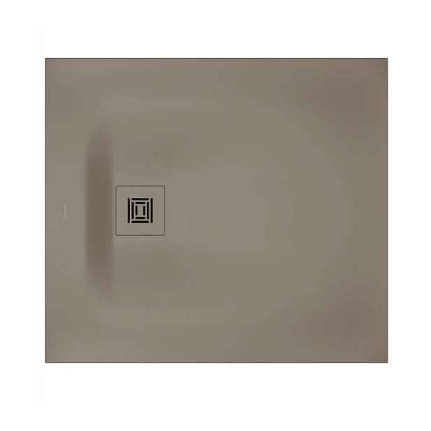 Duravit Sustano - Sprchová vanička, 90x80 cm, DuraSolid, matná béžová 720270640000000