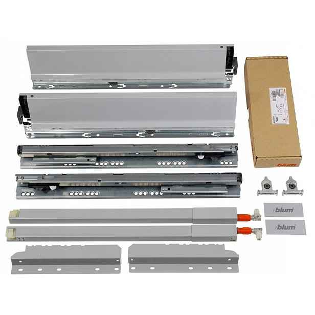 Šuplík Vysoká Šedá Blum Tandembox Tip-on S Brzdou 270 MM Vysoká Antaro