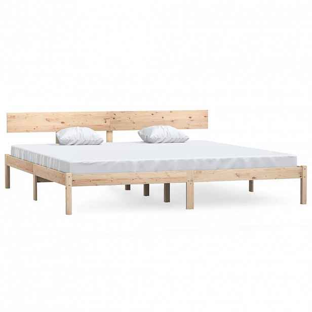vidaXL Rám postele bez matrace masivní dřevo 200 x 200 cm