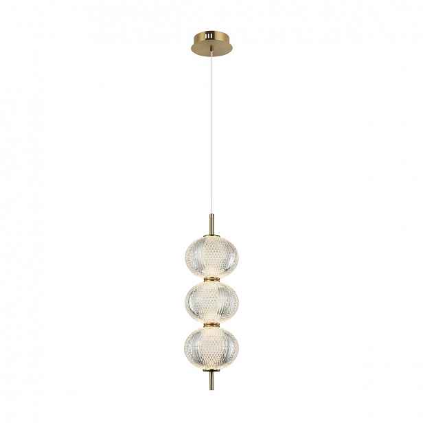 Lazie, moderní, zlatá, dekorativní závěsná lampa ve stylu glamour, Led