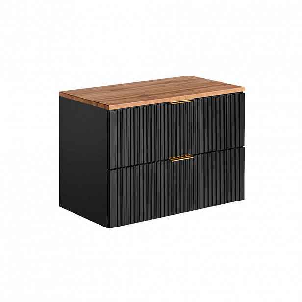 Petits-meubles SKŘÍŇKA POD UMYVADLO 80.6cm Adriel Černá