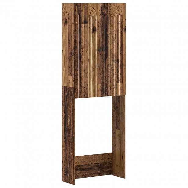 vidaXL Toaletní skříňka ALKMAAR Staré dřevo 66 x 25,5 x 190 cm