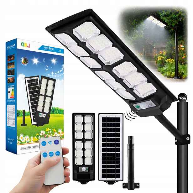 Solární Lampa Se Senzorem Pohybu A Stmívání 3000 W
