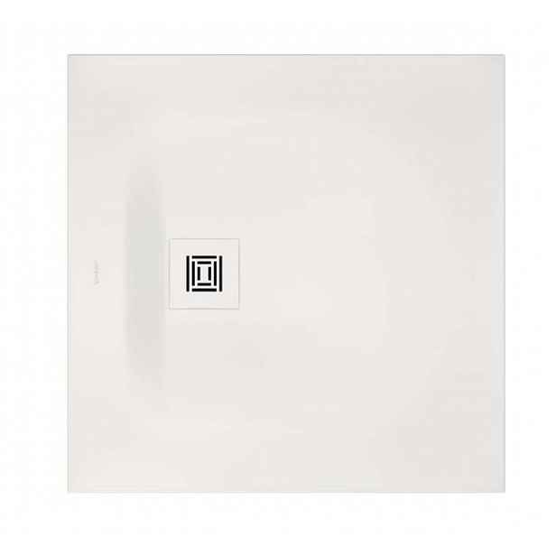 Duravit Sustano - Sprchová vanička, 80x80 cm, DuraSolid, matná bílá 720269740000000