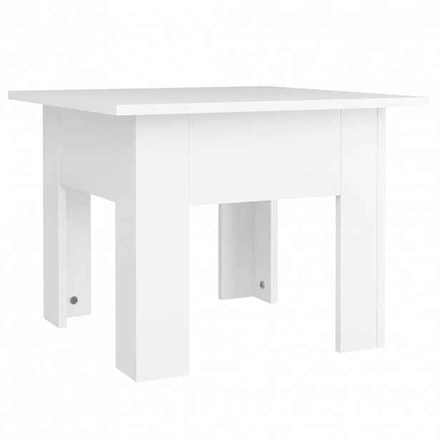vidaXL Konferenční stolek bílý 55 x 55 x 42 cm kompozitní dřevo