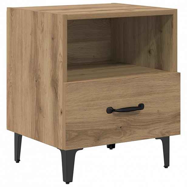 vidaXL Noční skříňka Artisanový dub 40 x 35 x 47,5 cm Kompozitní dřevo
