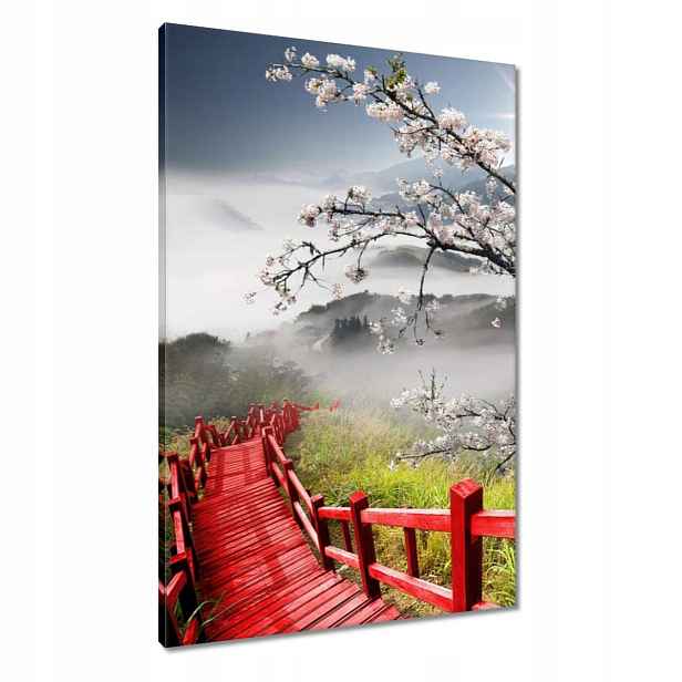 Obrazy 60x90 Červený most v Japonsku