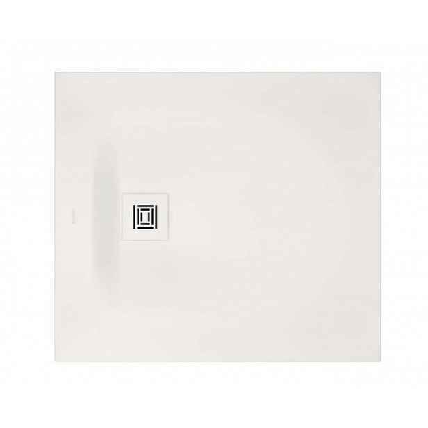 Duravit Sustano - Sprchová vanička, 90x80 cm, DuraSolid, matná bílá 720270740000000
