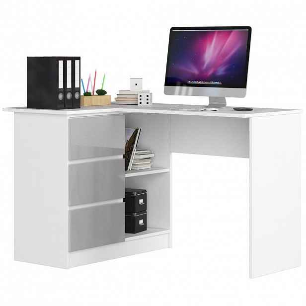 RAUMHIRSCH FURNITURE PSACÍ STŮL Bílý, lesklý kovový 77/124/85