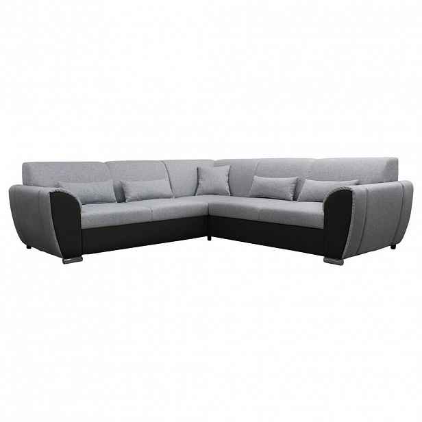 Livetastic ROHOVÁ SEDAČKA, textil, černá, světle šedá