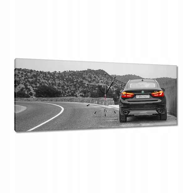 Hodiny 100x40 Bmw černé X6