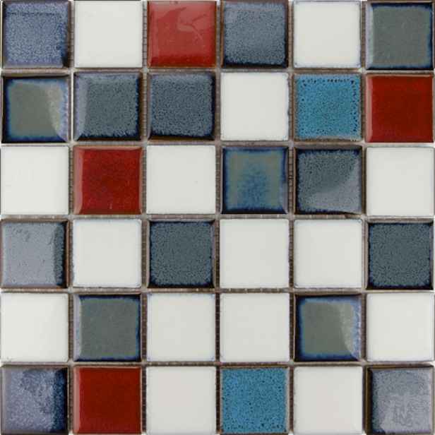 Keramická mozaika modrá 30x30 cm lesk MOS48MIX1