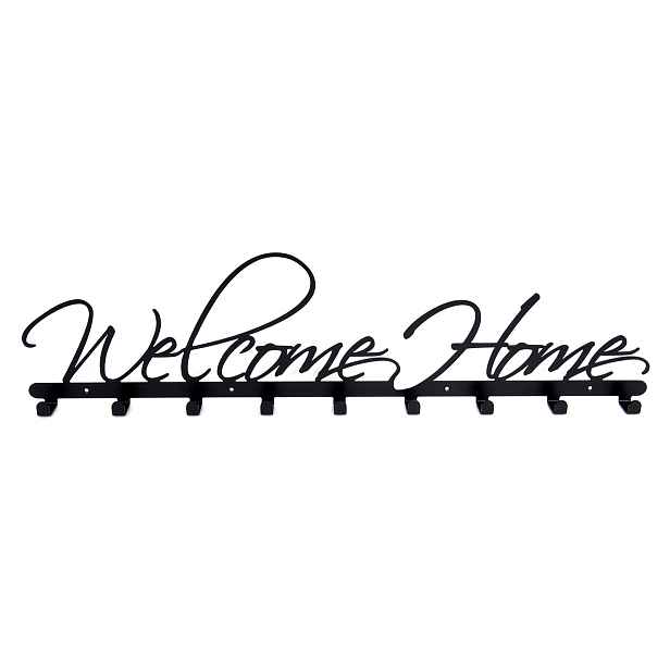 Nástěnný věšák na oblečení a klíče Welcome Home XXL