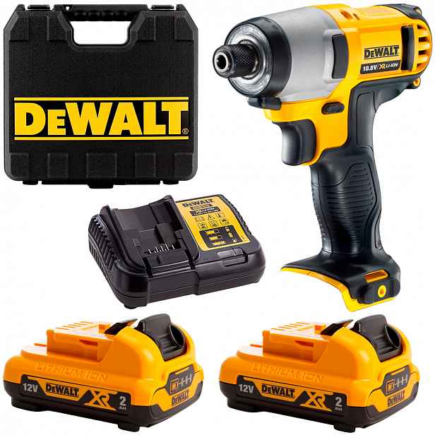 Příklepový šroubovák 12V 2x2Ah 107 Nm DeWALT DCF815D2