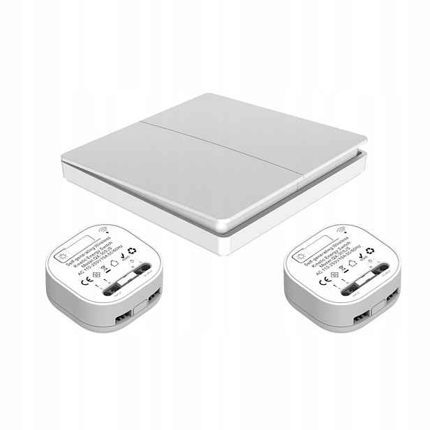 Bezdrátové nástěnné tlačítko 1-kanálový Rf 433MHz s 2 rádiovými