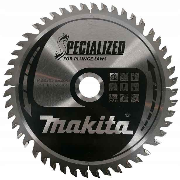 Kotouč na řezání dřeva pro zahlubovačku 165 x 20 mm 48 zubů Makita