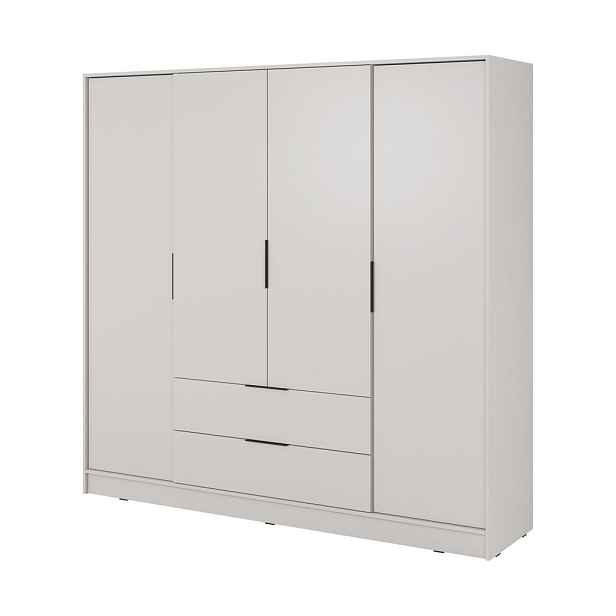 MASSENO ŠATNÍ SKŘÍŇ S OTOČNÝMI DVEŘMI CATERINA, 206/200/51 cm 4dveřová, kašmírová