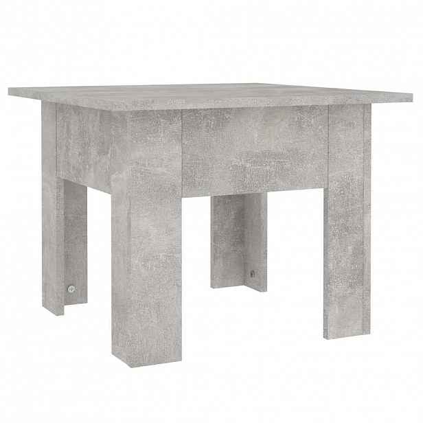 vidaXL Konferenční stolek betonově šedý 55 x 55 x 42 cm dřevotříska