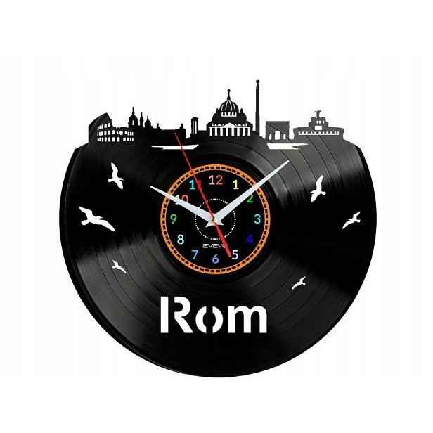 Rom Dárek Originální dekorace do domu Hodiny z vinylové desky