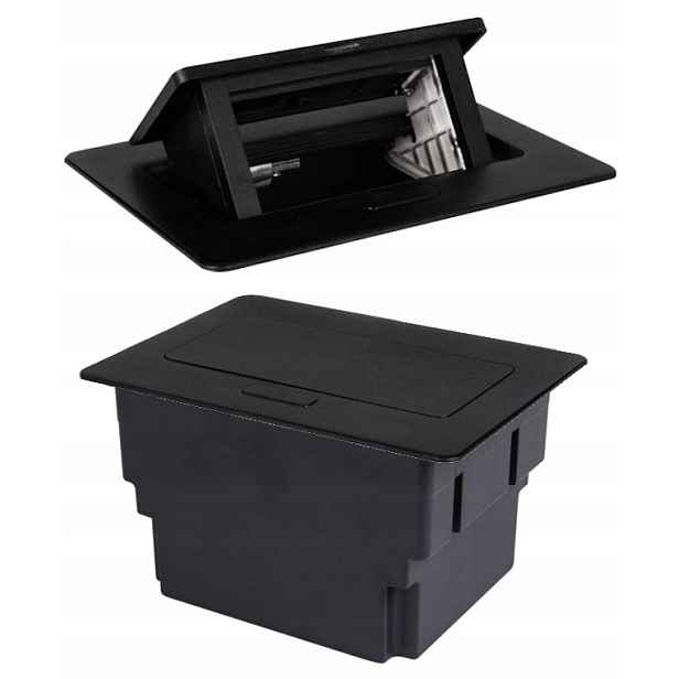Zásuvka pro stolní nábytek Prázdná stolní krabice 2x 45 modulů Biuro+ Kanlux