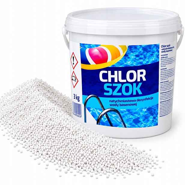 Chlorové Granule 3 Kg Do Bazénu Rychlá Dezinfekce Bakterií A Vodních Plísní