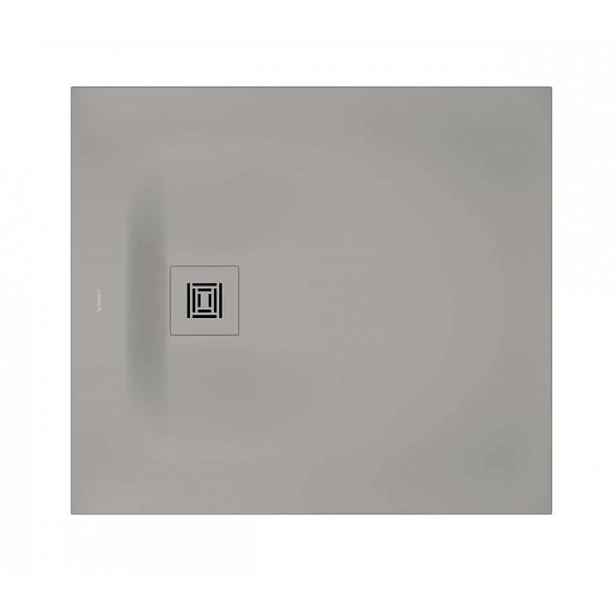 Duravit Sustano - Sprchová vanička, 90x80 cm, DuraSolid, matná šedá 720270630000000