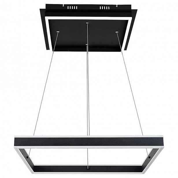 Moderní čtvercová černá závěsná Led lampa 60W