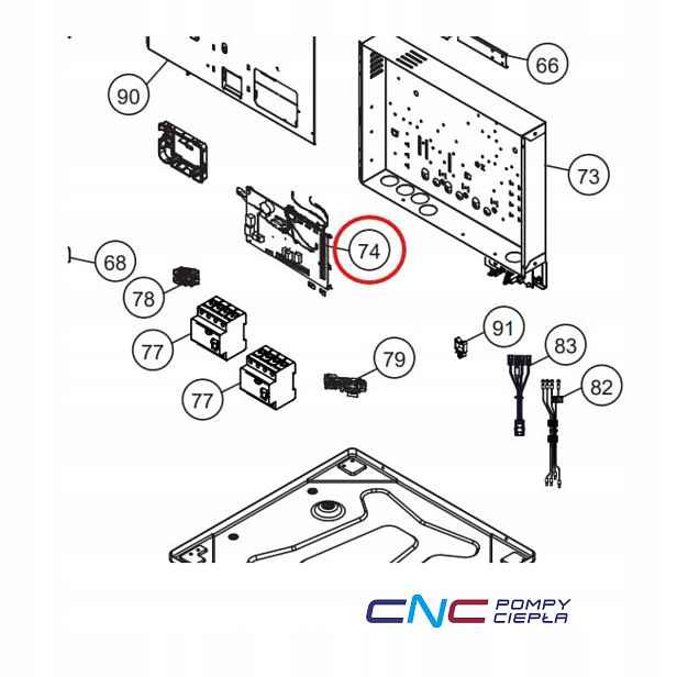 Panasonic ACXA73C97380 ovládací deska Electronic Controller Main