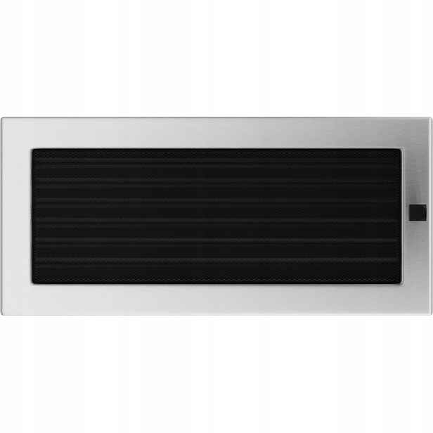 Ventilační mřížka do krbu 17x37 broušená s žaluzií