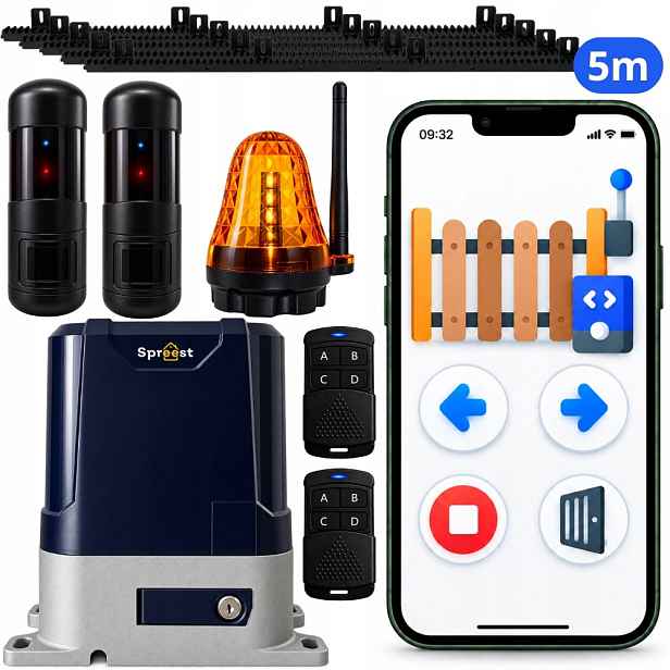 Automatický Pohon Pro Posuvnou Bránu Dálkové Ovládání Pohon Sada Wifi Aplikace