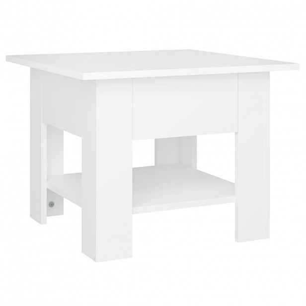 vidaXL Konferenční stolek bílý 55 x 55 x 42 cm kompozitní dřevo