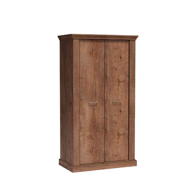 MASSENO ŠATNÍ SKŘÍŇ S OTOČNÝMI DVEŘMI DESIO, 107/198/58 cm 2dveřová, hnědá