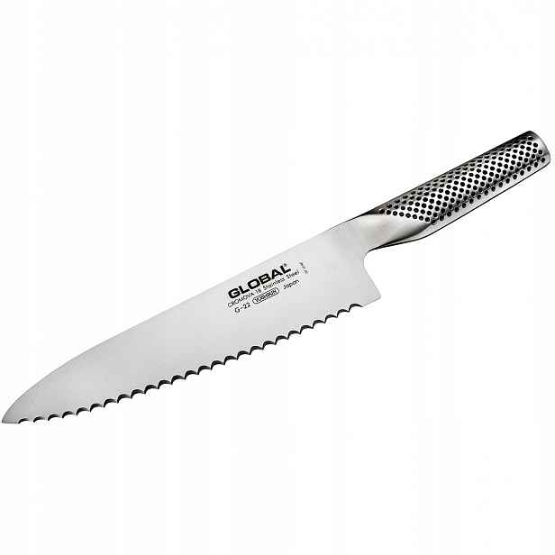 Nůž na pečivo Global G-22 20 cm zoubkovaný Cromova 18 Japonsko