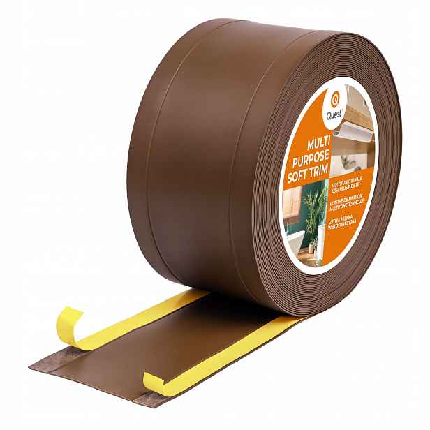 Pvc dokončovací lišta 6v1 samolepicí, bronz 15 m, 75 mm, W1