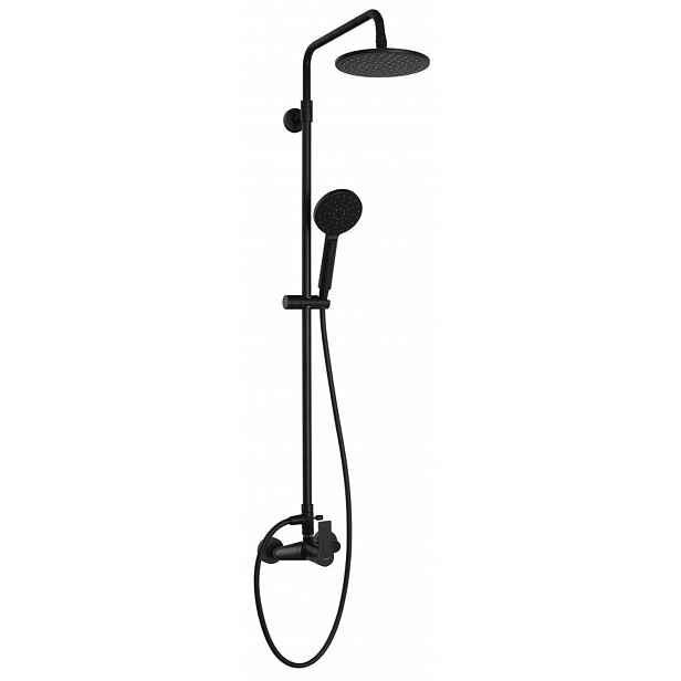 Sapho Pax - Sprchový set s baterií, průměr 20 cm, matná černá XA139/15