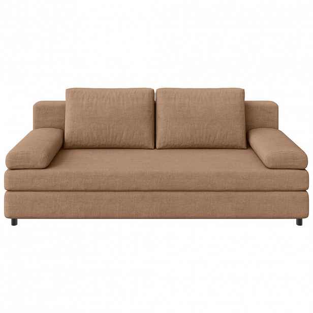 Ti'me ROZKLÁDACÍ POHOVKA, textil, karamel